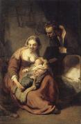 REMBRANDT Harmenszoon van Rijn The Holy Family oil painting artist